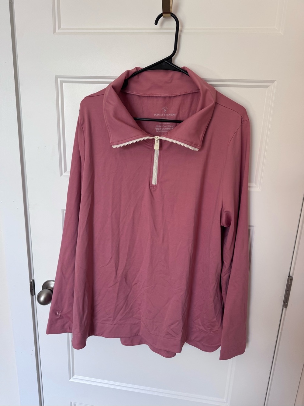 Dudley Stephens pink repreve quarter zip